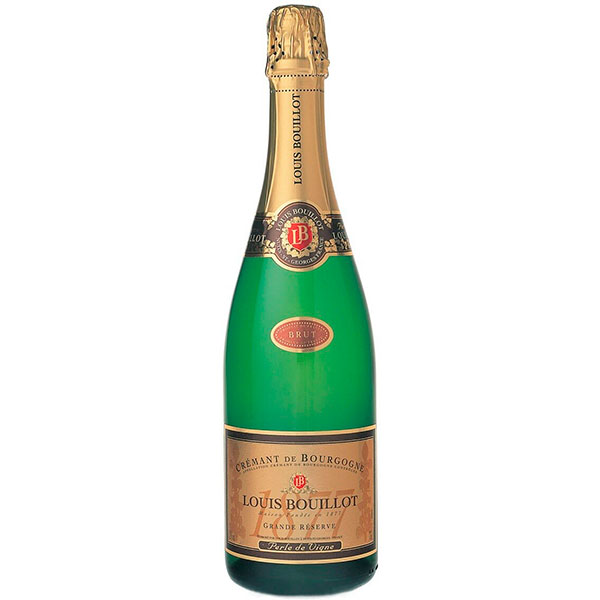 Вино игристое Белое Брют Louis Bouillot Grande Reserve Cremant de Bourgogne Brut 0,75 л фото