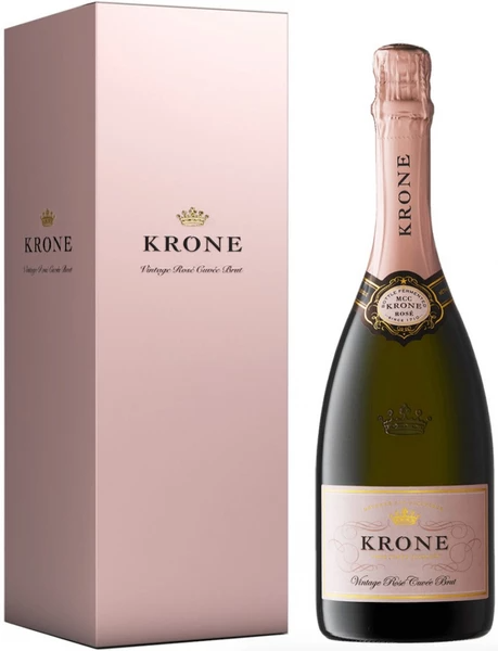Вино игристое Розовое Брют Krone Vintage Rose Brut in gift box 2024 0,75 л фото