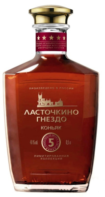 Коньяк Lastochkino Gnezdo 5 Years Old 0,5 л фото