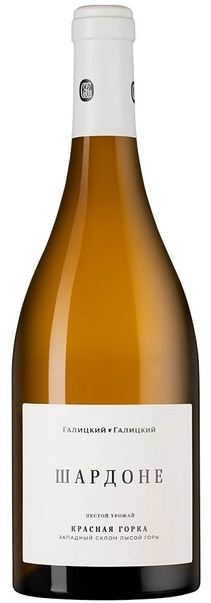 Вино Белое Сухое Galitskiy & Galitskiy Krasnaia Gorka Chardonnay Kuban Anapa 2024 0,75 л фото