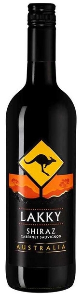 Вино Красное Полусухое Lakky Shiraz-Cabernet Sauvignon 2020 0,75 л фото