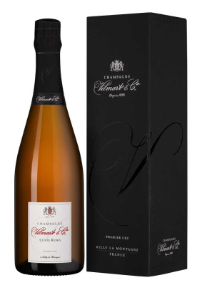 Вино игристое Розовое Брют Vilmart & Cie Cuvee Rubis Champagne in gift box 2022 0,75 л фото