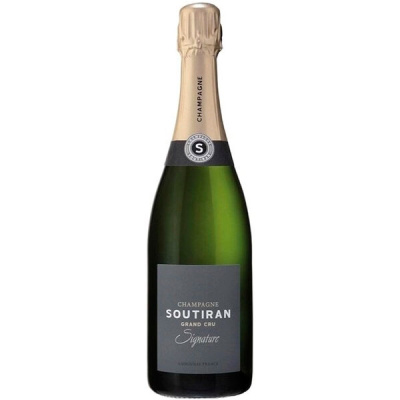 Вино игристое Белое Брют Soutiran Signature Grand Cru Brut Champagne 0,75 л фото