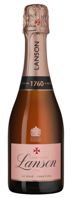 Вино игристое Розовое Брют Lanson Le Rose Creation Brut Champagne 2020 0,375 л фото