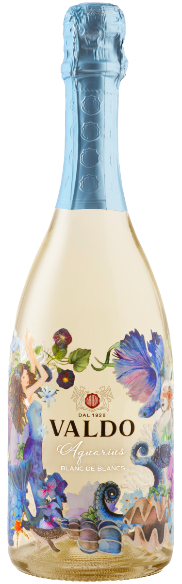 Вино игристое Белое Брют Valdo Aquarius Blanc de Blancs Extra Dry 2025 0,75 л фото