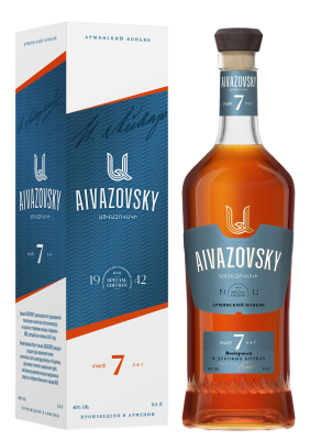 Бренди Айвазовский 7 лет в п/у 40% 0,5 л фото