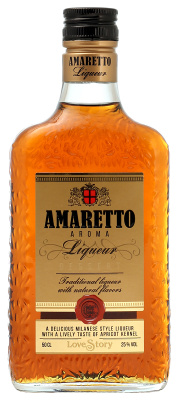 Ликер История Любви Аромат Амаретто 25% 0,5 л фото