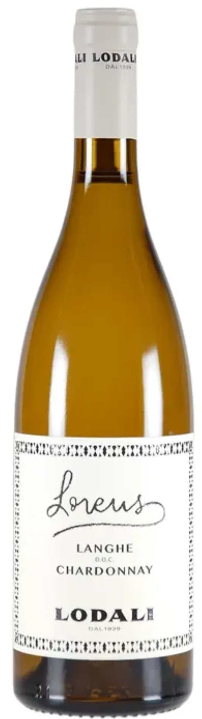 Вино Белое Сухое Lodali Lorens Langhe Chardonnay 2024 0,75 л фото