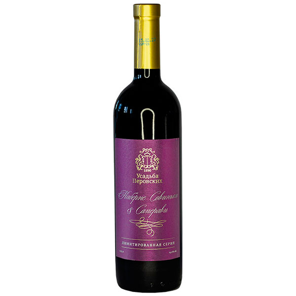Вино Красное Сухое Usadba Perovskih Cabernet Sauvignon Saperavi Limited Series Sevastopol 2019 0,75 л фото