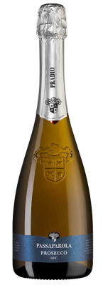 Вино игристое Белое Брют PassaParola Prosecco 2024 0,75 л фото