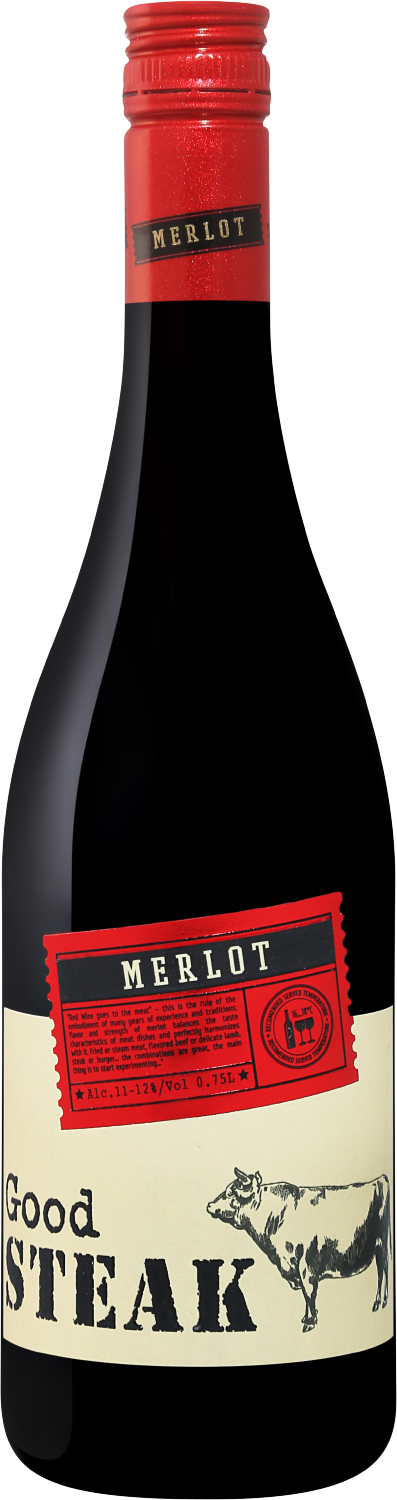Вино Красное Сухое Good Steak Merlot Kuban 0,75 л фото