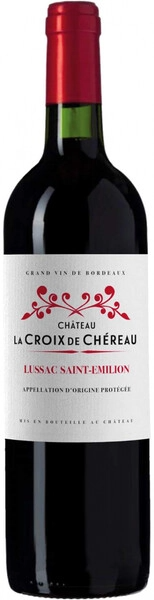 Вино Красное Сухое Chateau La Croix de Chereau Lussac Saint-Emilion 2023 0,75 л фото