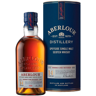 Виски Aberlour 14 Years Old Double Cask Single Malt Speyside in tube 0,7 л фото