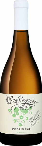 Вино Белое Сухое Oleg Repin Pinot Blanc 2024 0,75 л фото