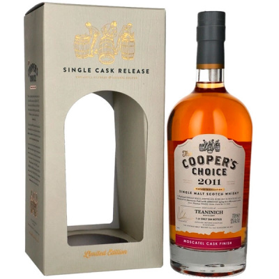 Виски The Cooper's Choice Teaninich Moscatel Single Grain Highland in gift box 2011 0,7 л фото