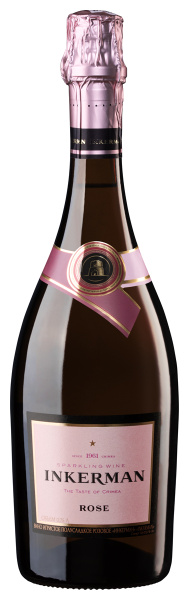 Вино игристое Розовое Полусладкое Inkerman Rose 2023 0,75 л фото