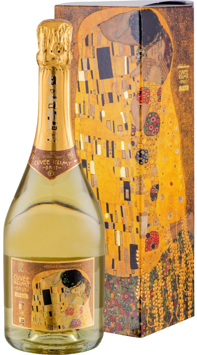 Вино игристое Белое Брют Schlumberger Cuvee Klimt Brut Klassik in gift box 2022 0,75 л фото