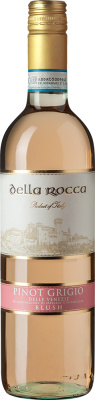 Вино Розовое Сухое Della Rocca Pinot Grigio Blush Delle Venezie 2019 0,75 л фото