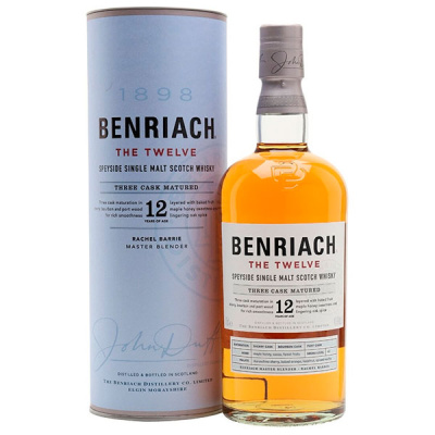 Виски Benriach 12 Years Old The Twelve Single Malt Speyside in tube 0,70 л фото