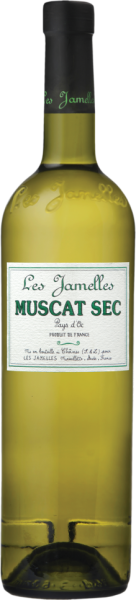 Вино Белое Сухое Les Jamelles Muscat Sec Pays d'Oc 2022 0,75 л фото
