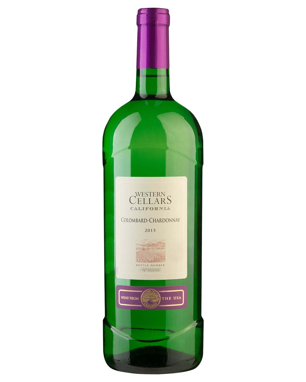 Вино Белое Полусухое Western Cellars Colombar-Chardonnay 2021 1,5 л фото