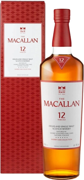 Виски Macallan Sherry Oak Cask12 Years Old Single Malt Speyside in gift box 0,7 л фото