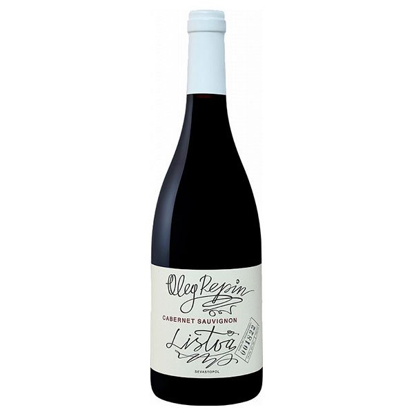 Вино Красное Сухое Oleg Repin Listva Cabernet Sauvignon Sevastopol 2021 0,75 л фото