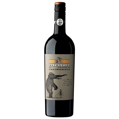 Вино Красное Сухое The Big Top Zinfandel Red California 2020 0,75 л фото