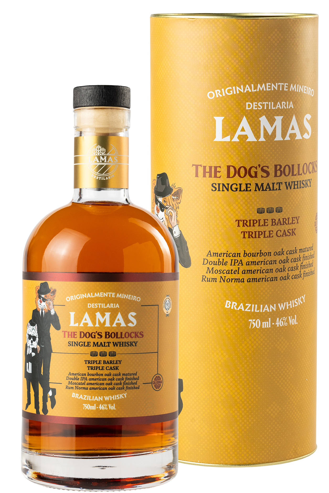 Виски Lamas The Dog's Bollocks in tube 0,75 л фото