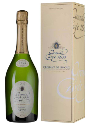 Вино игристое Белое Брют Grande Cuvee 1531 de Aimery Cremant de Limoux in gift box 2023 0,75 л фото