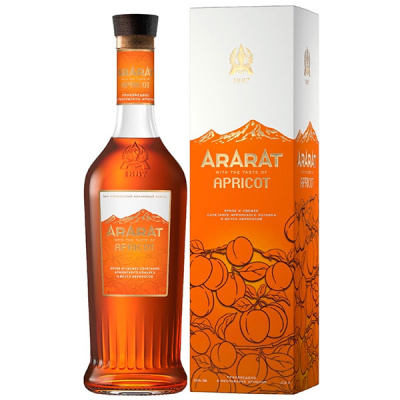 Бренди Ararat Apricot 30% in gift box 0,5 л фото