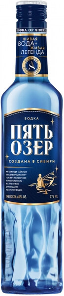 Водка Five Lakes 0,375 л фото