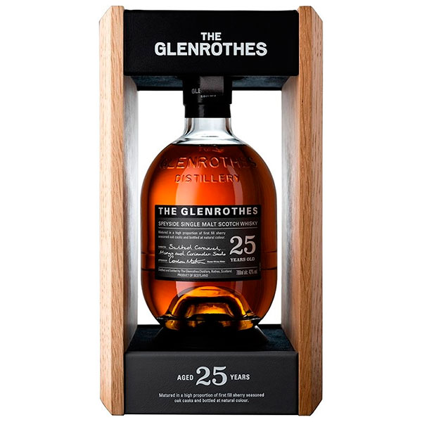 Виски Glenrothes 25 Years Old Single Malt Speyside in gift box 0,70 л фото