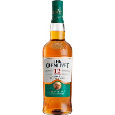 Виски The Glenlivet 12 Years Old Single Malt Speyside 0,70 л фото