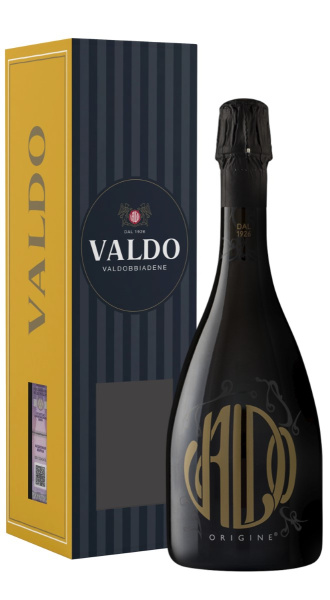Вино игристое Белое Брют Valdo Origine Brut in gift box 2023 0,75 л фото