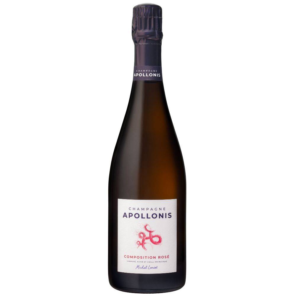 Вино игристое Розовое Брют Michel Loriot Apollonis Composition Rose Brut Champagne 2022 0,75 л фото
