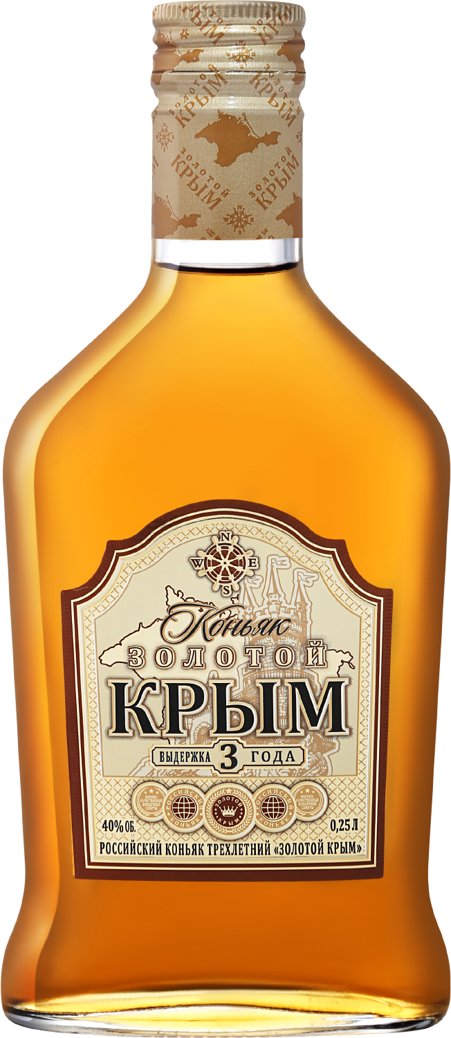 Коньяк Zolotoy Krim 3 yo 0,25 л фото