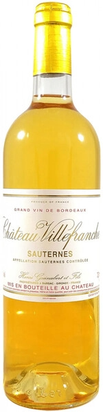 Вино Белое Сладкое Chateau Villefranche Sauternes 2023 0,75 л фото