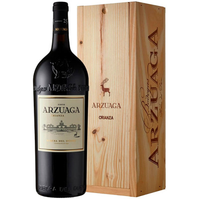 Вино Красное Сухое Arzuaga Crianza Ribera del Duero in wooden box 2019 1,50 л фото