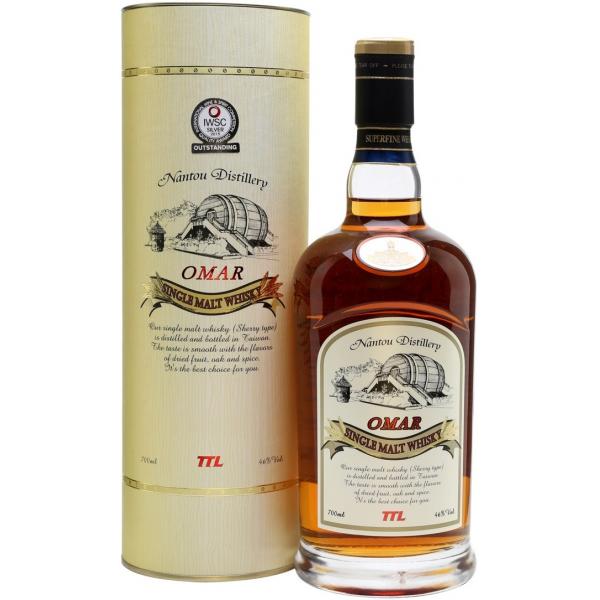 Виски Omar Sherry Type Single Malt in tube 0,70 л фото