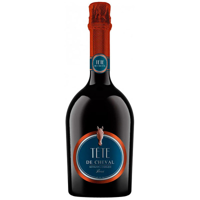 Вино игристое Белое Брют Tete de Cheval Methode Classique Brut 0,75 л фото