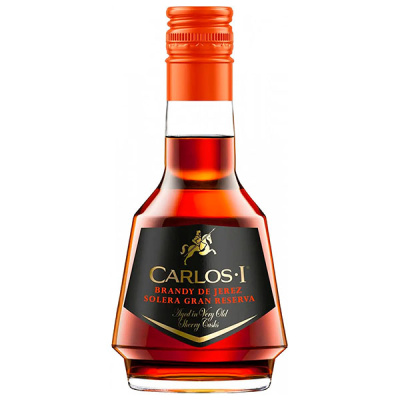 Бренди Osborne Carlos I Solera Gran Reserva Brandy de Jerez 0,05 л фото