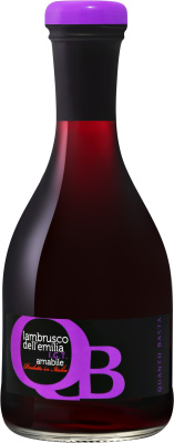Вино игристое Красное Полусладкое Cantine Riunite & Civ Quanto Basta Rosso Lambrusco Dell'Emilia 0,2 л фото