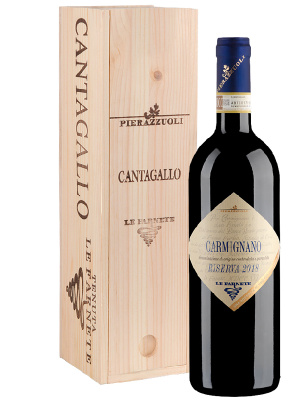 Вино Красное Сухое Le Farnete Carmignano Riserva in wooden box 2020 0,75 л фото