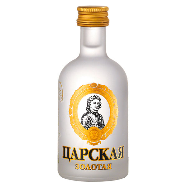 Водка Tsarskaja Gold 0,05 л фото