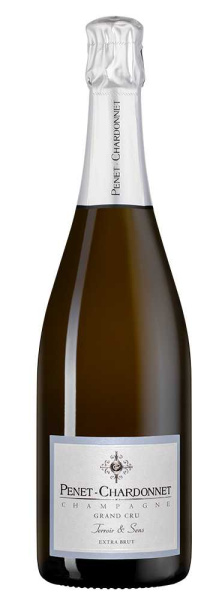Вино игристое Белое Экстра Брют Penet-Chardonnet Terroir & Sens Grand Cru Extra Brut Champagne 2016 0,75 л фото