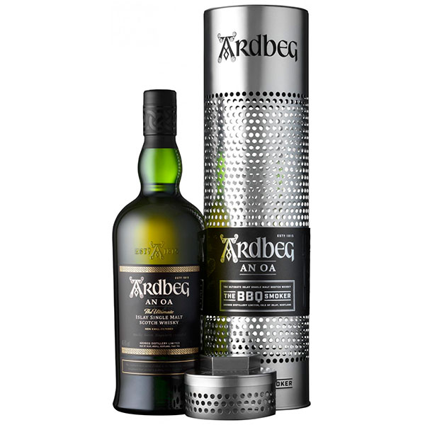 Виски Ardbeg An Oa SIngle Malt Islay BBQ Smoker in gift box 0,7 л фото