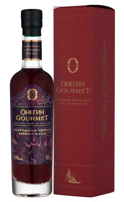 Настойка Onegin Gourmet Blackcurrant Blackberry Acai in gift box 0,05 л фото