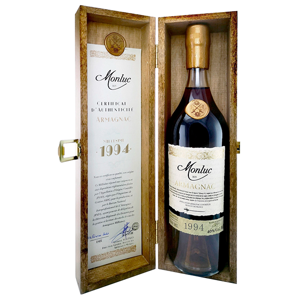 vinoteki Арманьяк Monluc in wooden box 0,70 л