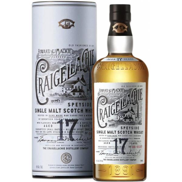 Виски Craigellachie 17 Years Old Single Malt Speyside in tube 0,70 л фото